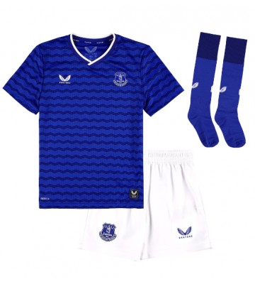 Everton Thierno Barry #11 Hjemmebanetrøje Børn 2025-26 Kortærmet (+ Korte bukser)